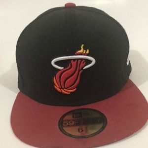 Red & Black Miami Heat 6.5 youth hat